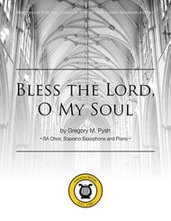 Bless the Lord, O My Soul SA choral sheet music cover Thumbnail